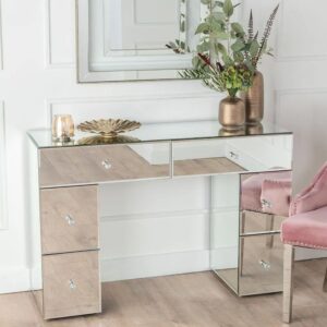 Scala Mirrored 6 Drawer Dressing Table