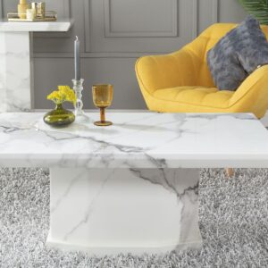 Athens White Marble Coffee Table
