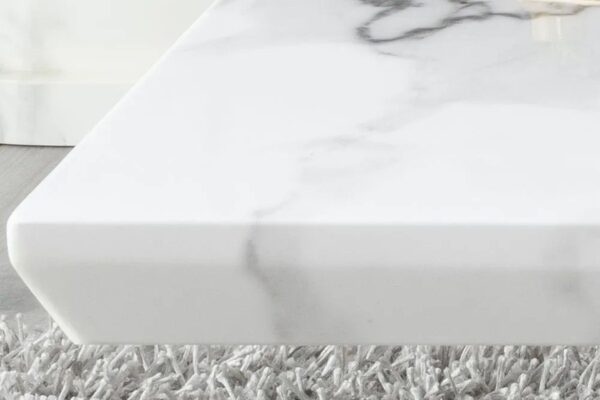 Athens White Marble Coffee Table - Image 2