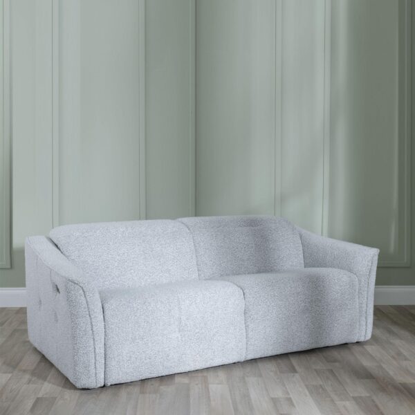Inca Grey Fabric 2/3 Seater Electric Recliner Sofa And Arm Chair - Image 2