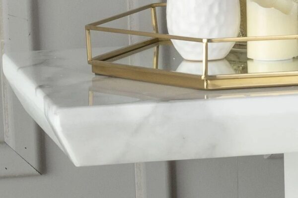 Athens White Marble Console Table - Image 2