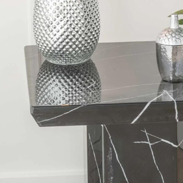 Nebula Black Marble Side Table - Image 2