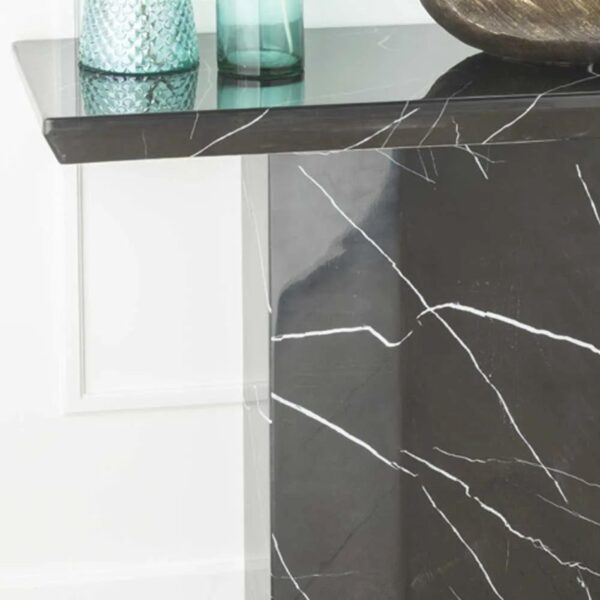 Nebula Black Marble Console Table - Image 2