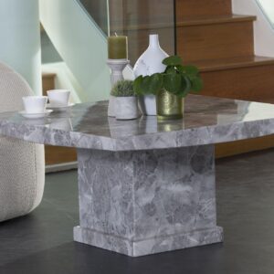 Anza Square Grey Marble Coffee Table