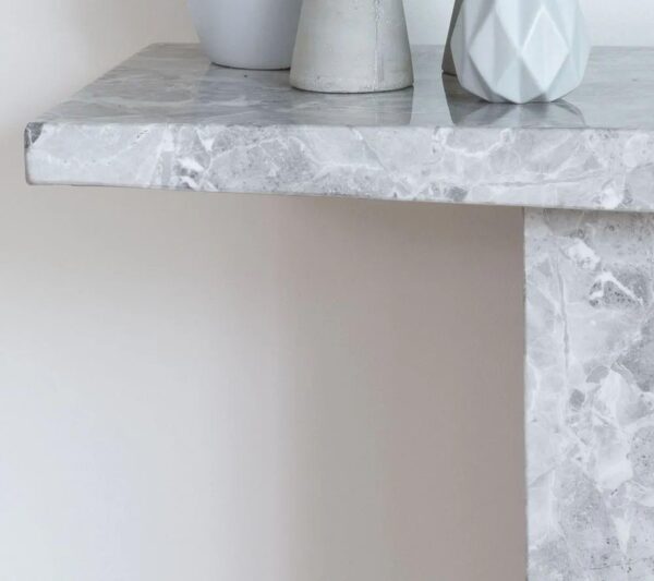 Anza Grey Marble Console Table - Image 2