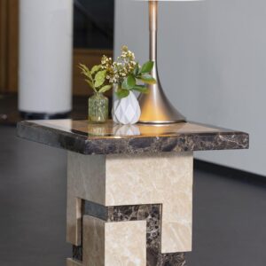 Venus Cream Marble Side Table