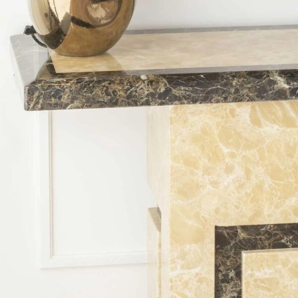 Venus Cream Marble Console Table - Image 2