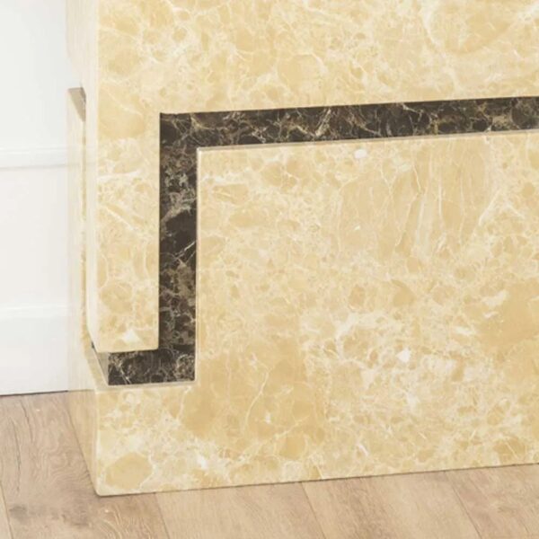Venus Cream Marble Console Table - Image 3