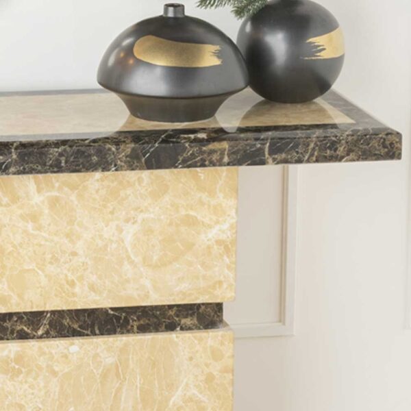Venus Cream Marble Console Table - Image 4
