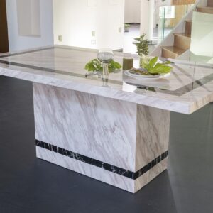 Arzano Cream Marble Dining Table