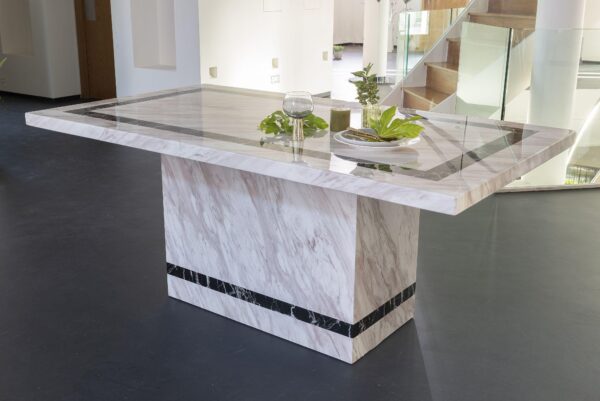 Arzano Cream Marble Dining Table
