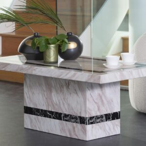 Arzano Cream Marble Coffee Table
