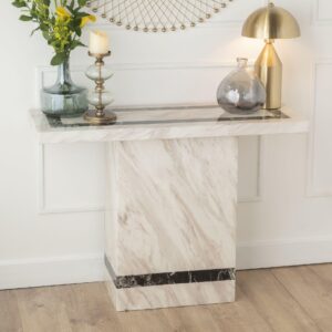 Arzano Cream Marble Console Table