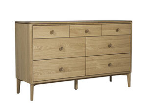 Vida Living Hadley Wide Chest 7 Drawer - Oak Natural
