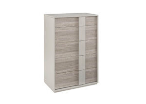 Jules Tall Chest 4 Drawer Open Top - Grey
