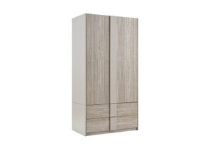 Jules Wardrobe 2 Door/2 Drawer - Grey
