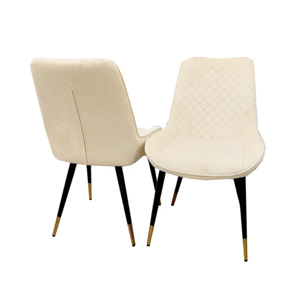 Furnish 365 Luna Velvet Dining Chair Color Options Available - Image 2