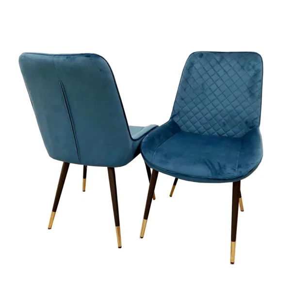 Furnish 365 Luna Velvet Dining Chair Color Options Available - Image 6