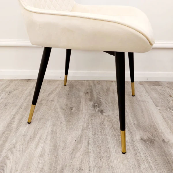 Furnish 365 Luna Velvet Dining Chair Color Options Available - Image 8