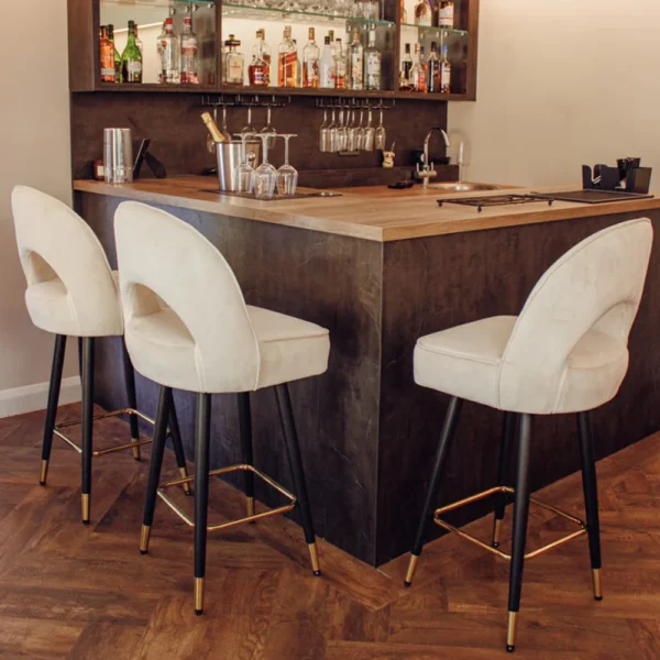 Furnish365 Astra Bar Stools Fabric Options Available - Image 6