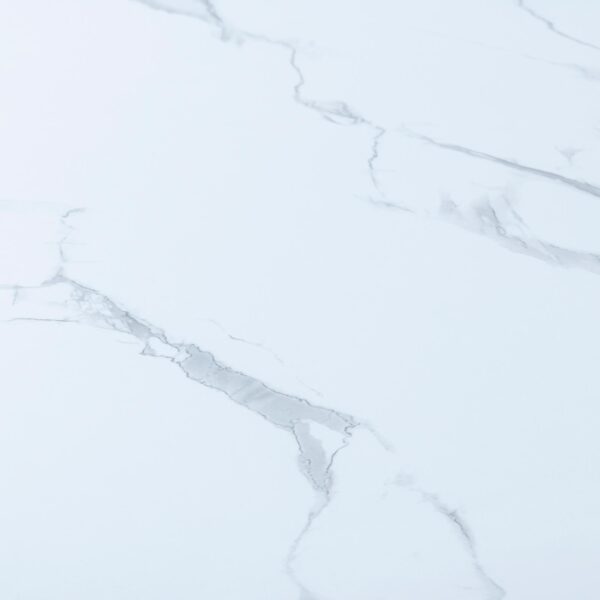 Mondrian White Melamine Top Round Fluted Lamp Table - Image 3