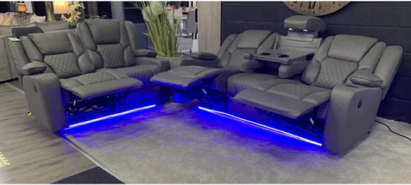 Electric Florence Leather Recliner 2Seater & 3Seater Set