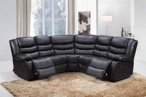 Roma Leather Recliner Corner Sofa