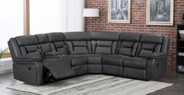 Alaska Corner Leather Recliner Sofa - Image 2