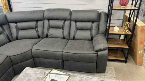 Alaska Corner Leather Recliner Sofa - Image 3