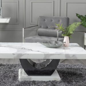 Omega White Marble Coffee Table