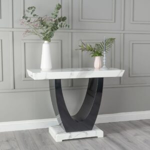 Omega White Marble Console Table