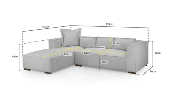 Chloe Corner Sofa - Image 3