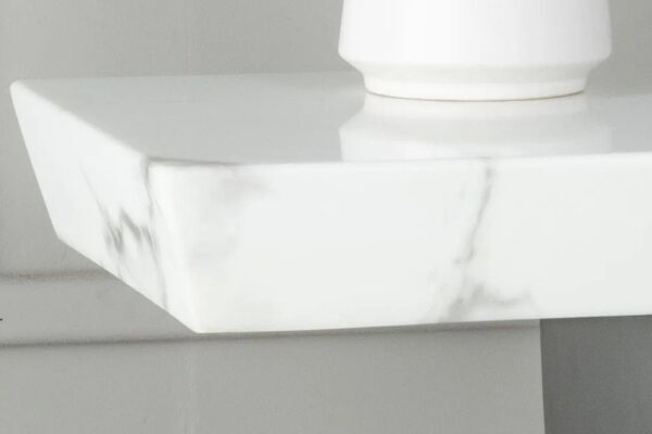 Omega White Marble Console Table - Image 2