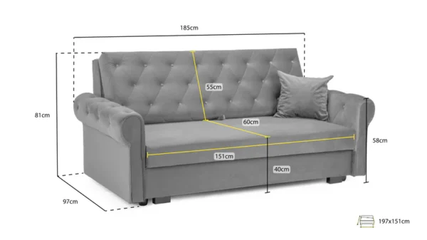Rosalind Sofa Bed - Image 4
