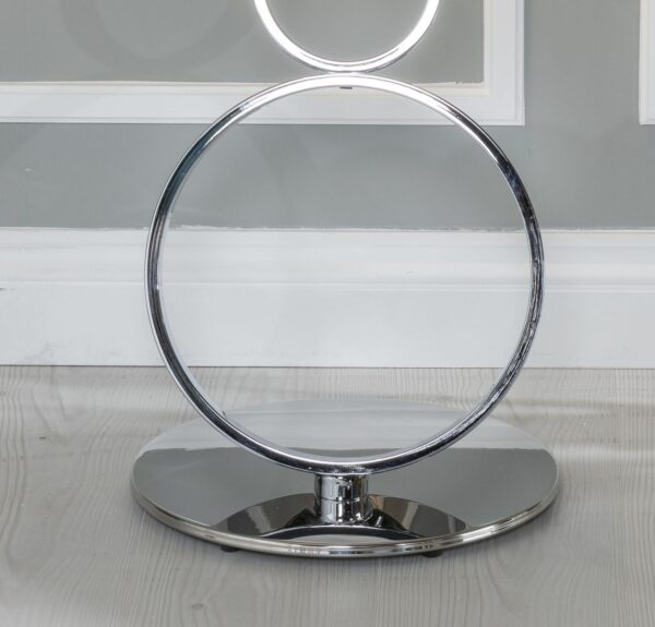 Virgo Glass Top Round Side Table - Image 2