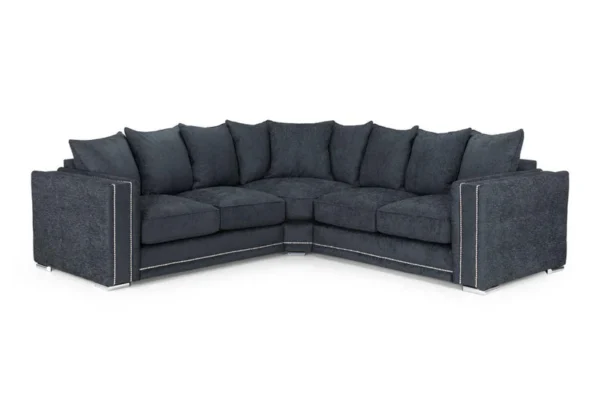 Bentley Corner Sofa Suite Charcoal | Fabric Corner Sofa