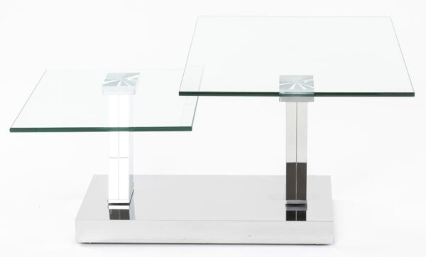 Enzo Swivel Glass Top Coffee Table - Image 4