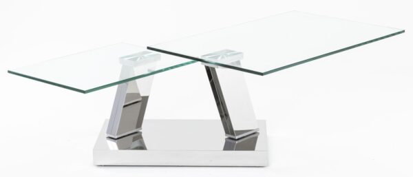 Enzo Swivel Glass Top Coffee Table - Image 6
