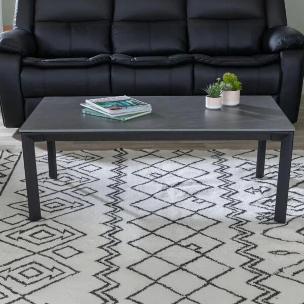 Sardinia Black/White/Grey Ceramic Coffee Table - Image 2
