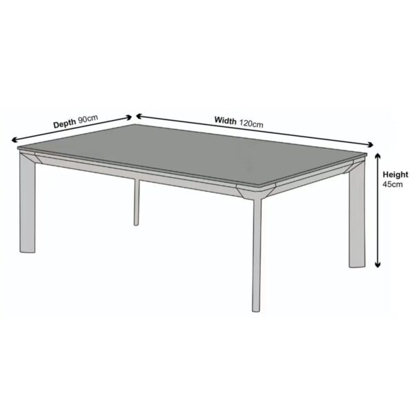 Sardinia Black/White/Grey Ceramic Coffee Table - Image 4