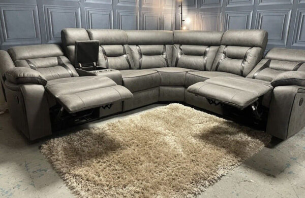 Alaska Corner Leather Recliner Sofa