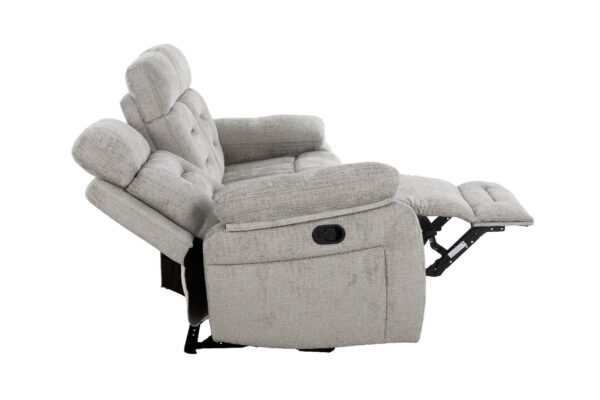 Wilbur 2Seater+3Seater Manual Recliner Grey - Image 3