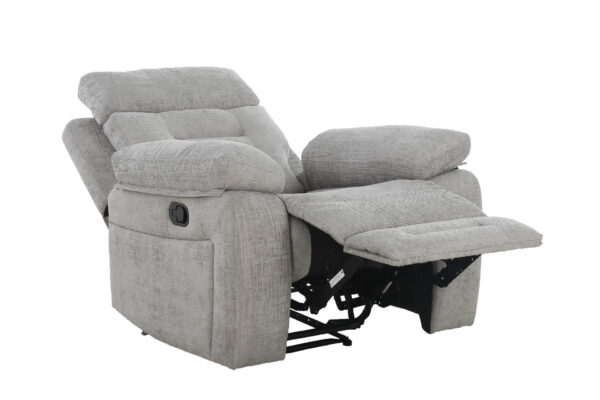 Wilbur 2Seater+3Seater Manual Recliner Grey - Image 5