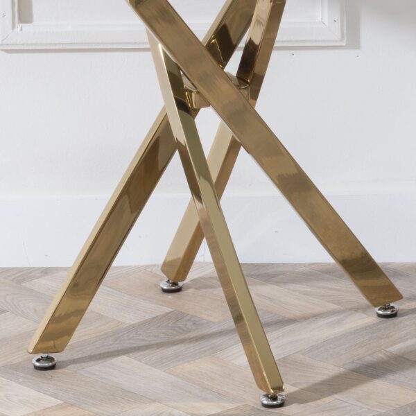 Sutton Gold Round Side Table - 55cm Top Options Available - Image 5