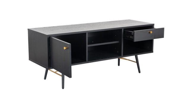 Barcelona 1200 TV Unit Black - Image 2