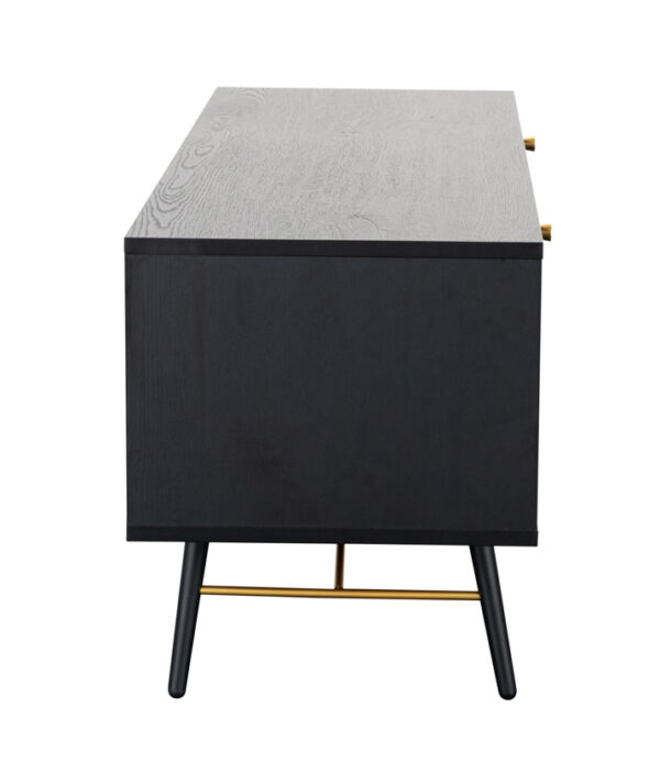 Barcelona 1200 TV Unit Black - Image 3
