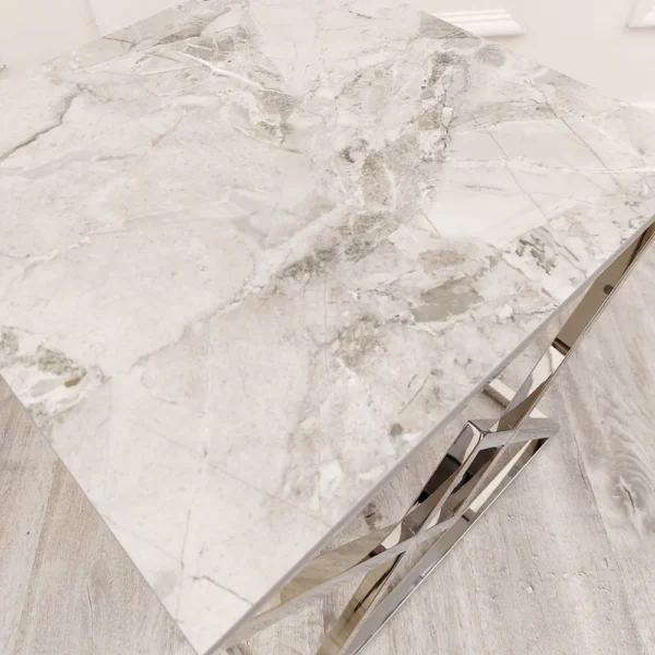 Vesta Chrome Lamp Table - Image 3