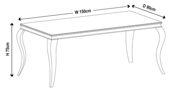 Merida Grey Marble Dining Set - Image 6