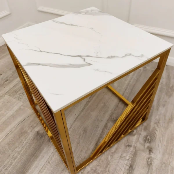 Azure Gold Lamp Table - Image 2