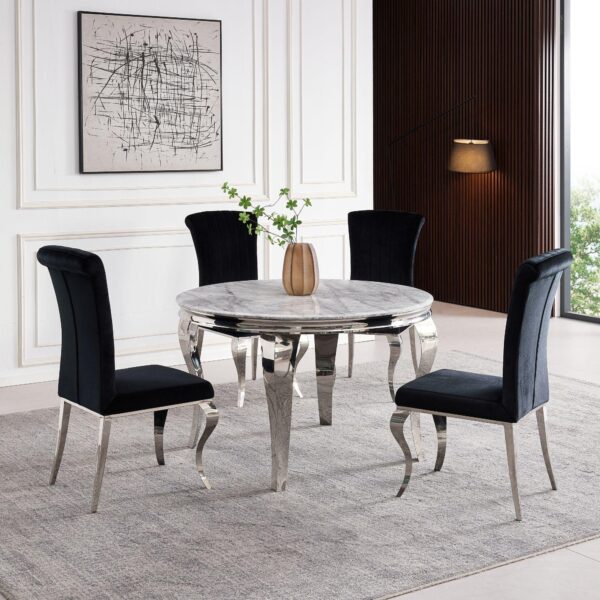 Merida Grey Dining Table And Chair Set